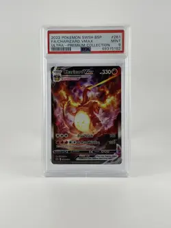 2022 POKEMON SWSH ULTRA-PREMIUM COLLECTION FULL ART/CHARIZARD VMAX PSA 9 - Image 2