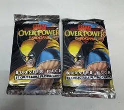 1995 Marvel OverPower Sealed Booster Pack X-Men Card Game lot of 2 - Image 1