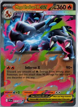 MEGA CHARIZARD X EX PHANTASMAL FLAMES 013 DOUBLE RARE NM/M - Image 1