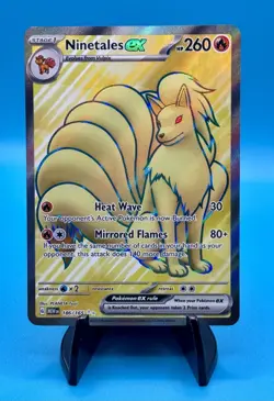 Pokemon TCG Ninetales EX 186/165 Full Art Scarlet & Violet 151 - Image 1