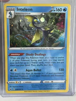 Inteleon 058/202 Cosmos Holo Rare Lunchbox Promo Pokemon Sword & Shield LP - Image 1