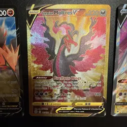 Pokemon GALAR LEGENDARY BIRDS BUNDLE Galarian Moltres V Gold Articuno Zapdos NM - Image 3
