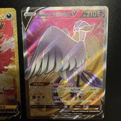 Pokemon GALAR LEGENDARY BIRDS BUNDLE Galarian Moltres V Gold Articuno Zapdos NM - Image 4