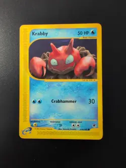 Pokemon TCG Krabby Expedition Base Set 115/165 Regular Common - Image 1