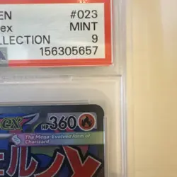 Pokemon Mega Charizard X ex 023 Mega Evolution Black Star Promo PSA 9 - Image 3
