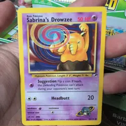 Pokemon TCG Sabrina's Drowzee Gym Heroes Unlimited Edition Near Mint - Image 1