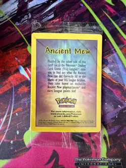 2000 Pokemon Game Movie Promo Ancient Mew Holo (Sealed) - Image 2