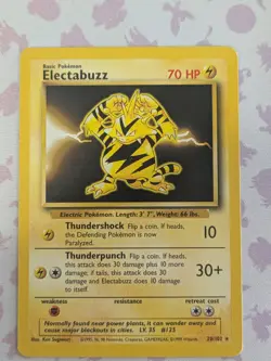 Electabuzz - Pokemon Base Set (Unlimited) 20/102 MP - Image 1