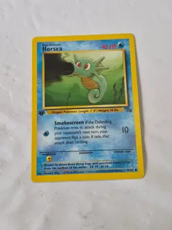 Horsea 49/62 Common Fossil Pokemon 1st Edition Near Mint - Image 1