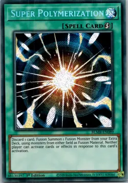 Yugioh Super Polymerization BLMR-EN089 1st Edition Secret Rare NM - Image 1