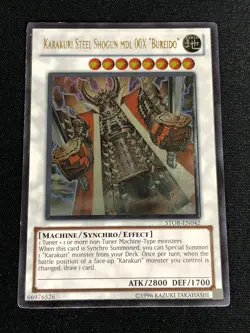 YUGIOH KARAKURI STELL SHOGUN MDL 00X BUREIDO STOR-EN042 ULTIMATE - Image 1