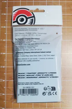 Pokemon Center Exclusive Fossil Museum TCG Card Sleeves 65 Sleeves New Sealed - Image 3
