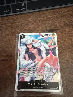 One Piece Card Game Ms. All Sunday OP14-084 Foil Character Card 8000HP - Image 1
