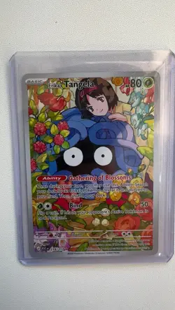 Pokemon Erika's Tangela ASC 218/217 2026 Ability 80 HP Grass Card - Image 1