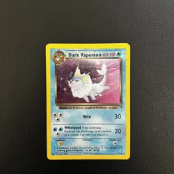 Dark Vaporeon 9/110 Legendary Collection Holo Rare Pokemon Card WOTC Played - Image 2