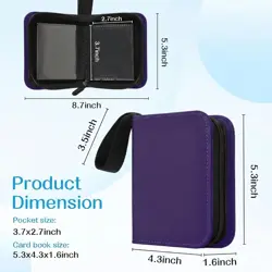 1 Pocket Card Binder–Collectible Trading Card Album, Single Card Holder with 20 - Image 3