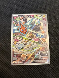 Pokemon TCG Rotom 197/182 Destined Rivals Full Art Holo Card - Image 1