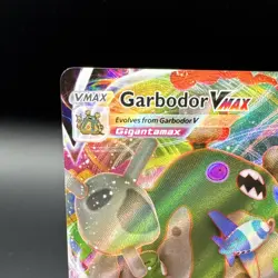 Pokemon Garbodor VMAX Ultra Rare Holo Full Art 102/203 330HP EN Card - Image 2