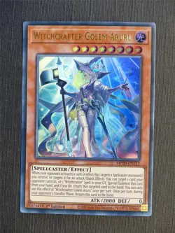 Witchcrafter Golem Aruru MP20 Ultra Rare - 1st ed - Yugioh Cards #681 - Image 1