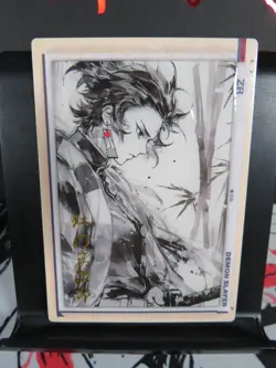 Tanjiro Kamado ZR Rare Card Demon Slayer Collectible Matte Sketch Style - Image 1