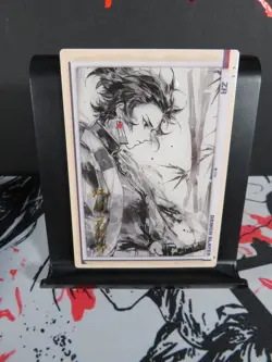 Tanjiro Kamado ZR Rare Card Demon Slayer Collectible Matte Sketch Style - Image 2
