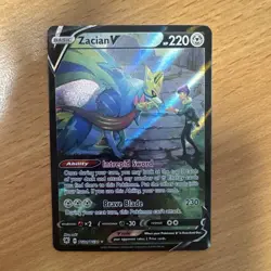 Zacian V TG21/TG30 - Full Art Holo - Astral Radiance Pokemon Card NM - Image 1