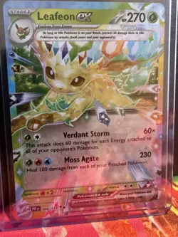 Pokemon TCG Leafeon EX Double Rare Holo Card 006/131 - Image 1