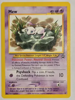 Pokemon TCG Mew Black Star Promo Card #47 - NM - Image 1