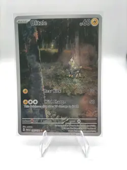 Pokemon TCG Blitzle Rare Holo Card 195/182 Paradox Rift Illustration - Image 1