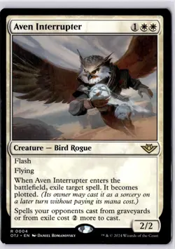 Aven Interrupter Outlaws of Thunder Junction Regular NM R 0004 - Image 1