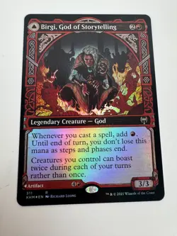MTG Birgi, God of Storytelling (Showcase) Kaldheim Foil LP - Image 1