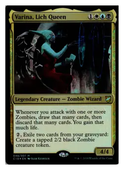 Varina, Lich Queen 48 Mythic Commander 2018 NM - Image 1
