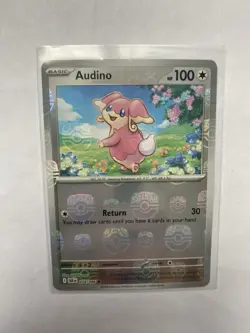 Audino - 074/086 (Master Ball Pattern) 074/086 Holo Common Black Bolt Pokemon NM - Image 1
