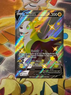 Boltund V SWSH085 Black Star Promo Ultra Rare Holo Pokemon TCG Card NM - Image 1