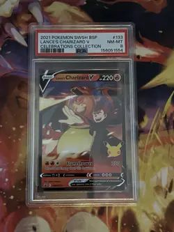 Pokemon Lances Charizard v 25th Anniversary Celebrations Box PSA 8 - Image 1