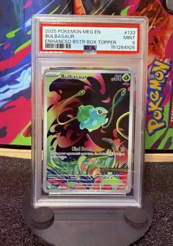 *PSA 9* Pokemon TCG Bulbasaur Mega Evolution Holo Rare - Image 1
