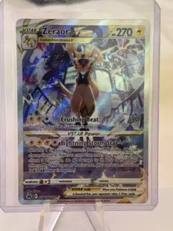 Pokemon TCG Zeraora VSTAR Full Art Ultra Rare Holo Card GG43/GG70 Crown Zenith - Image 1