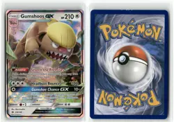 Gumshoos GX 110 SM Base Set Holo Pokemon Ultra Rare Near Mint - Image 3
