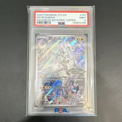 PSA 9 N's Reshiram 167/159 Sv09 Journey Together IR Holo EN Box Topper - Image 1