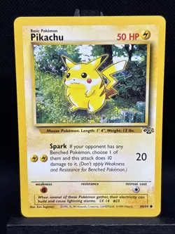 Pikachu 60/64 Jungle Set 1999 Vintage Pokemon Card LP - Image 1