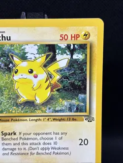 Pikachu 60/64 Jungle Set 1999 Vintage Pokemon Card LP - Image 3