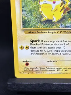 Pikachu 60/64 Jungle Set 1999 Vintage Pokemon Card LP - Image 5