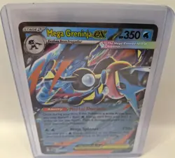 1x Mega Greninja ex Holo # 022/086 Pokemon ME04: Chaos Rising Double Rare NM - Image 3