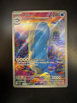 Pokemon TCG SV-Journey Together Wailord #162/159 Illustration Rare - Image 3