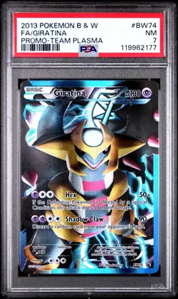 2013 POKEMON BW BLACK STAR PROMO GIRATINA #BW74 FULL ART PSA 7 NM #119962177 - Image 1