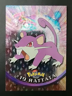NM! Rattata #19 HOLO FOIL FLAMES Topps Pokemon Black Label - Image 1