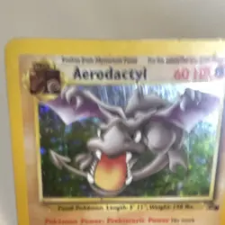 Pokemon Aerodactyl Fossil 1/62 Holo Rare 60 HP English Stage 1 Unlimited - Image 2