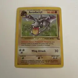 Pokemon Aerodactyl Fossil 1/62 Holo Rare 60 HP English Stage 1 Unlimited - Image 3
