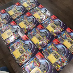 Lot Of 12 Pokemon Raikou 2-Pack Blister Mega Evolution Phantasmal Flames Booster - Image 1