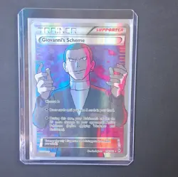 Pokemon TCG Giovanni's Scheme 162/162 Breakthrough Ultra Rare Full Art Holo ENG - Image 1